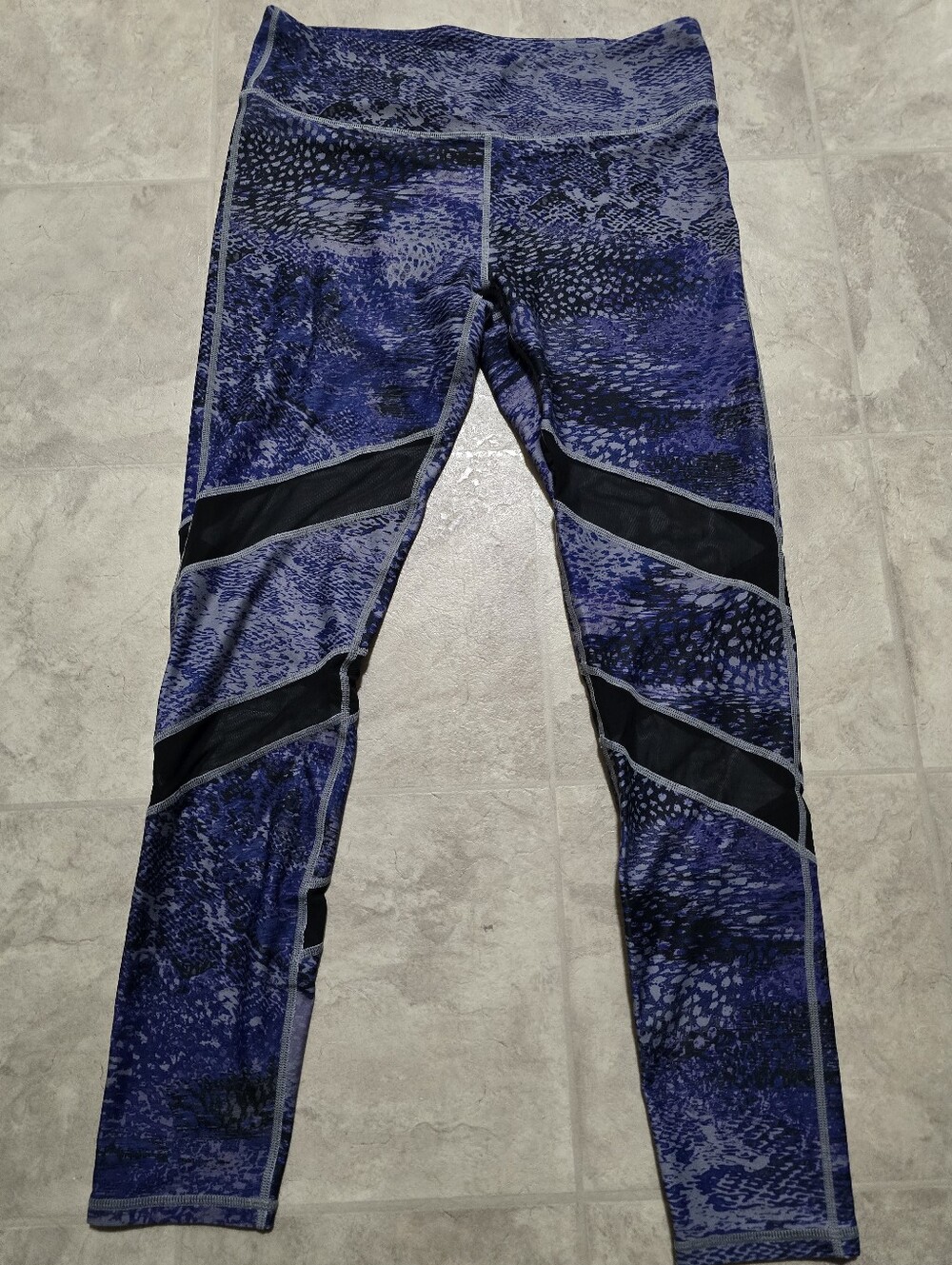 Fabletics Blue Snake Leggings